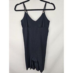 Commando Shapewear Bodysuit Size Medium Black Classic Control Bodyshort